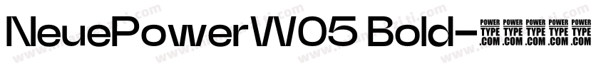 NeuePowerW05 Bold字体转换